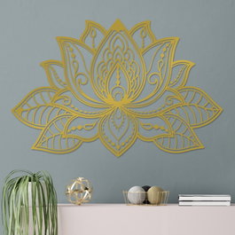 Wallity Lotussa-2 Accesorio Decorativo de Pared Dorado
